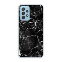 Zwart Marmer 2: Samsung Galaxy A73 Transparant Hoesje