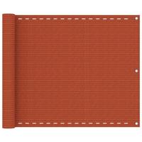 Balkonscherm 75x500 cm HDPE oranje