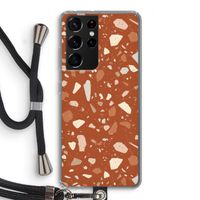 Terrazzo N°22: Samsung Galaxy S21 Ultra Transparant Hoesje met koord