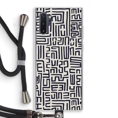 Moroccan Print: Samsung Galaxy Note 10 Plus Transparant Hoesje met koord