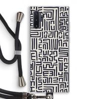Moroccan Print: Samsung Galaxy Note 10 Plus Transparant Hoesje met koord