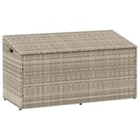 Tuinbox 110x50x58 cm poly rattan lichtgrijs Tuinbox 110x50x58 cm poly rattan lichtgrijs