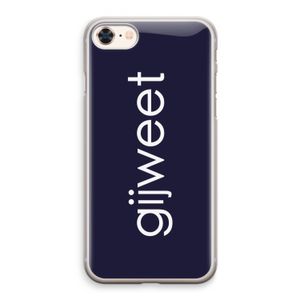 Gijweet: iPhone 8 Transparant Hoesje
