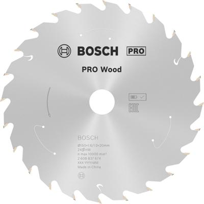 Bosch Accessoires Cirkelzaagblad ACCU Standard for Wood 150x20/16x1.6/1.0x24T - 2608837674