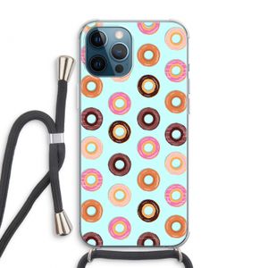 Donuts: iPhone 12 Pro Max Transparant Hoesje met koord