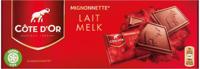 Côte d&apos;Or Mignonnettes chocolade, melk, 10 g, doos van 24 stuks, apart verpakt