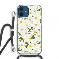 Summer Daisies: iPhone 12 mini Transparant Hoesje met koord