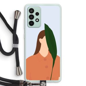 Leaf: Samsung Galaxy A52s 5G Transparant Hoesje met koord