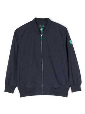 Save The Duck Kids veste bomber à patch logo - Bleu