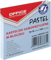 OFFICE products memoblok Pastel, 76 x 76 mm, 100 vel, pastelblauw