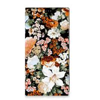 Smart Cover voor Samsung Galaxy S24 Ultra Dark Flowers - thumbnail