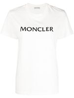 Moncler t-shirt à logo imprimé - Blanc