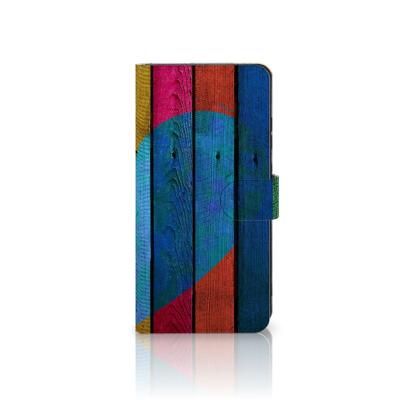 Samsung Galaxy S25 Ultra | Book Style Case | Wood Heart - Cadeau voor je Vriend