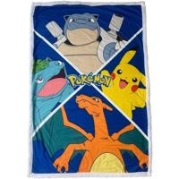 Sherpa deken - POKEMON - Evolutions Pokemon Let's Go - 100 x 150 cm