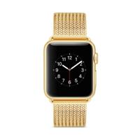 Horlogeband van edelstaal voor Apple Watch Series 3 & 2 & 1 42mm (goud)
