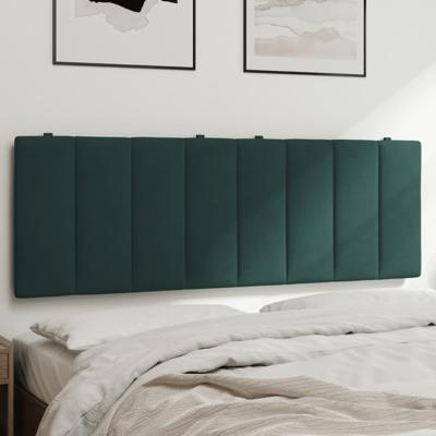 Hoofdbordkussen 140 cm fluweel donkergroen