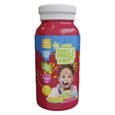 Boti Natural face & fingerpaint fles - rood, 250ml