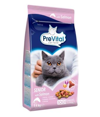 PREVITAL Senior Salmon - droog kattenvoer - 1,4kg