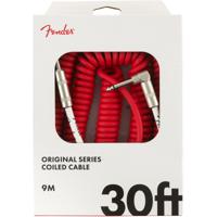 Fender Original coiled cable instrumentkabel 9m 6.3mm Fiesta Red