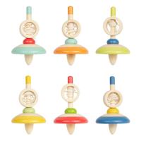 Bigjigs houten trekkoord tol