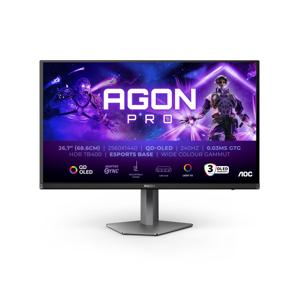 AOC AGON PRO AG276QZD2 computer monitor 67,8 cm (26.7") 2560 x 1440 Pixels Quad HD QDOLED Grijs