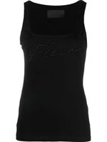 Philipp Plein débardeur à logo brodé - Noir