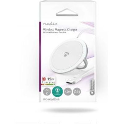 Draadloze Oplader | Staand | 5 / 7.5 / 10 / 15 W | 1 / 1.1 / 1.67 / 2 A | Inclusief kabel | USB Type