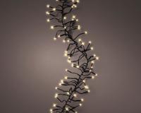 Lumineo LED Cluster Lights voor Buiten 288 LEDs 260 cm Zwart/Soft Gold Licht