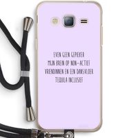 Tequila: Samsung Galaxy J3 (2016) Transparant Hoesje met koord
