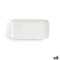 Serveerschaal Ariane Vital Coupe Rechthoekig Keramisch Wit (28 x 14 cm) (6 Stuks)