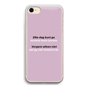 gij zijt ook iemand: iPhone 7 Transparant Hoesje