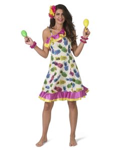 Tropische Zomer Jurk Met Ananas Print