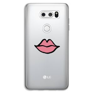 Kusje: LG V30 Transparant Hoesje