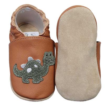 Hobea babyslofjes Dino braun-20-21
