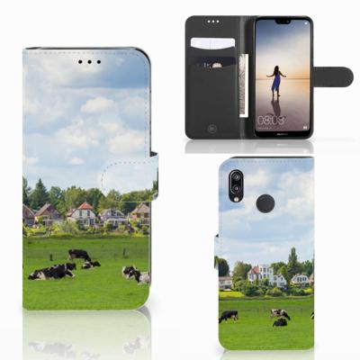 Huawei P20 Lite | Telefoonhoesje | Met pasjeshouder | Koeien