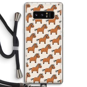 Pony: Samsung Galaxy Note 8 Transparant Hoesje met koord