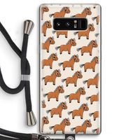 Pony: Samsung Galaxy Note 8 Transparant Hoesje met koord