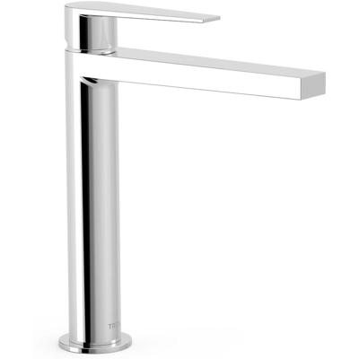 Wastafelkraan Tres Class | Opbouw | Mengkraan | Hoog model | 1-hendel | Rond | Chroom