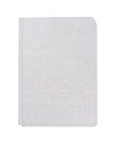 051 Notitieboek A5 Gelinieerd Glitters (zilver)
