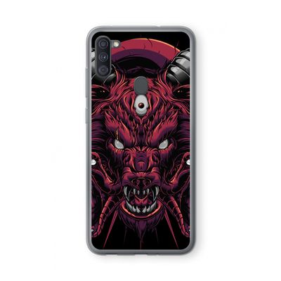 Hell Hound and Serpents: Samsung Galaxy A11 Transparant Hoesje