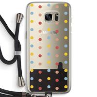 Bollen: Samsung Galaxy S7 Edge Transparant Hoesje met koord
