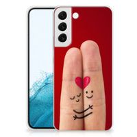 Samsung Galaxy S22 Plus Silicone Back Cover Liefde - Origineel Romantisch Cadeau