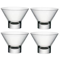 Set van 12x stuks ijs/sorbet coupes op voet van glas 370 ml