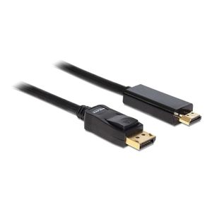 DeLOCK Cable Displayport > HDMI m/m 2m Zwart