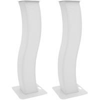 Eurolite 2x Stage Stand 150 centimeter gebogen wit - thumbnail