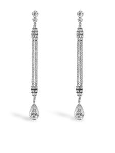 Pragnell Vintage boucles d'oreilles pendantes Masterpiece en platine (1911-1940) - Argent