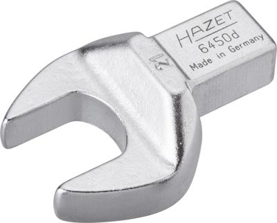 HAZET Insteek-steeksleutel 6450D-21 · 14 x 18 mm insteekvierkant massief · Buiten-zeskant-profiel · SW 21 mm