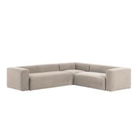 Kave Home 5-zits Hoekbank Blok - Beige