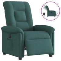 Fauteuil verstelbaar elektrisch stof donkergroen Fauteuil verstelbaar elektrisch stof donkergroen