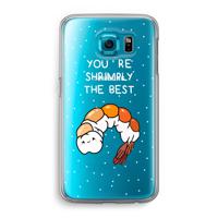 You're Shrimply The Best: Samsung Galaxy S6 Transparant Hoesje - thumbnail